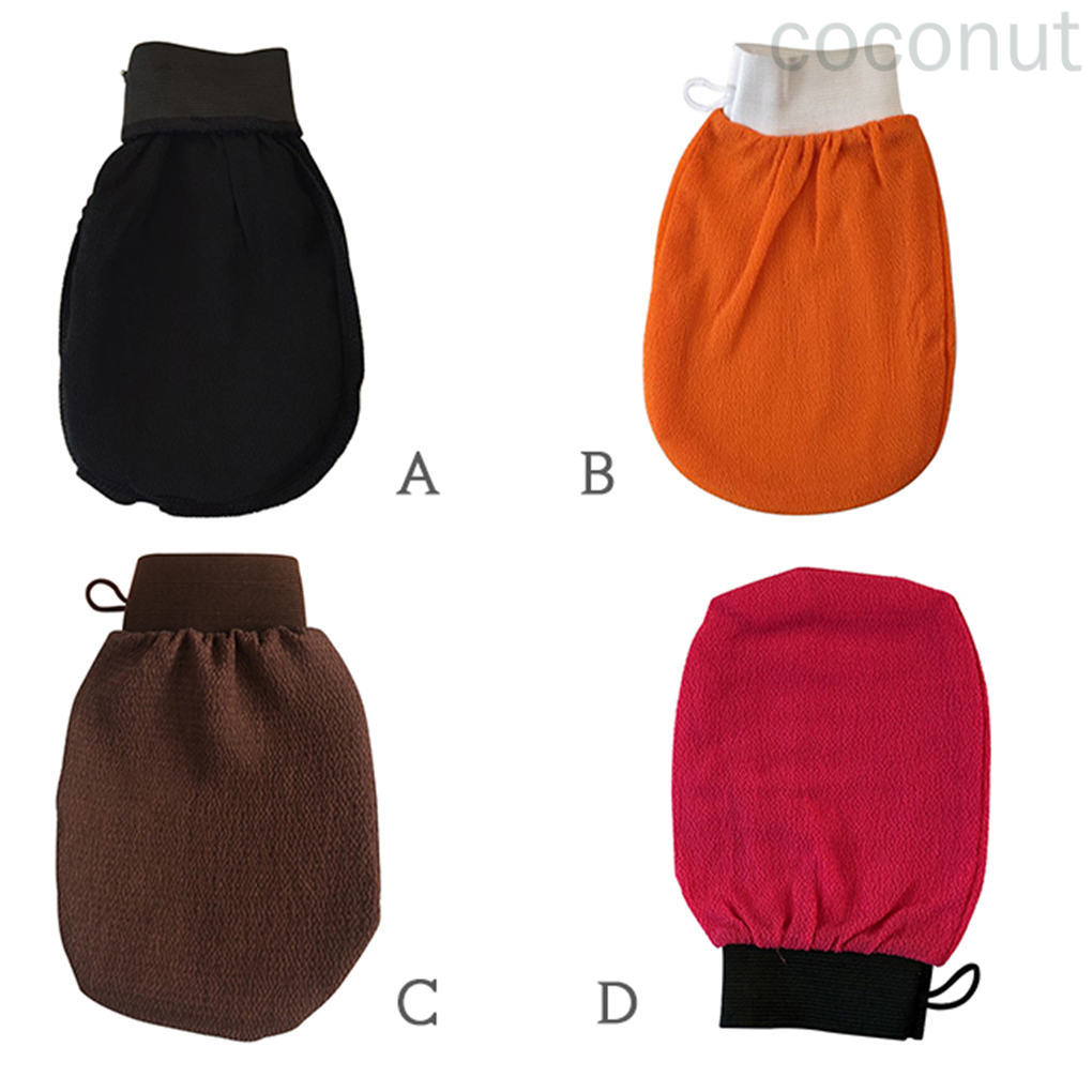 Găng tay tắm tẩy tế bào chết cơ thể tiện dụng tùy chọn màu sắc