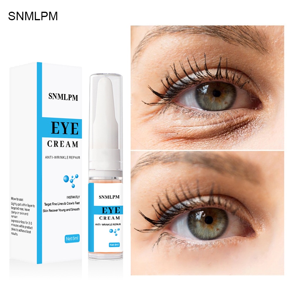 (Hàng Mới Về) Kem Dưỡng Da Mắt Snmlpm 5ml Chống Lão Hóa Xóa Mờ Quầng Thâm / Bọng Mắt Dưỡng Ẩm Làm Sáng Và Săn Chắc Da