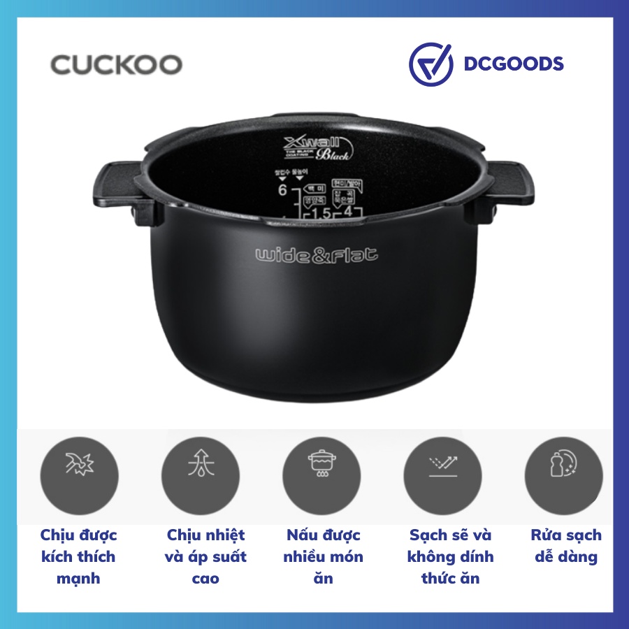 Nồi cơm điện cao tần Cuckoo CRP-HVB06BS - Mã cũ HVB0680SS IH  Nội địa Hàn Quốc