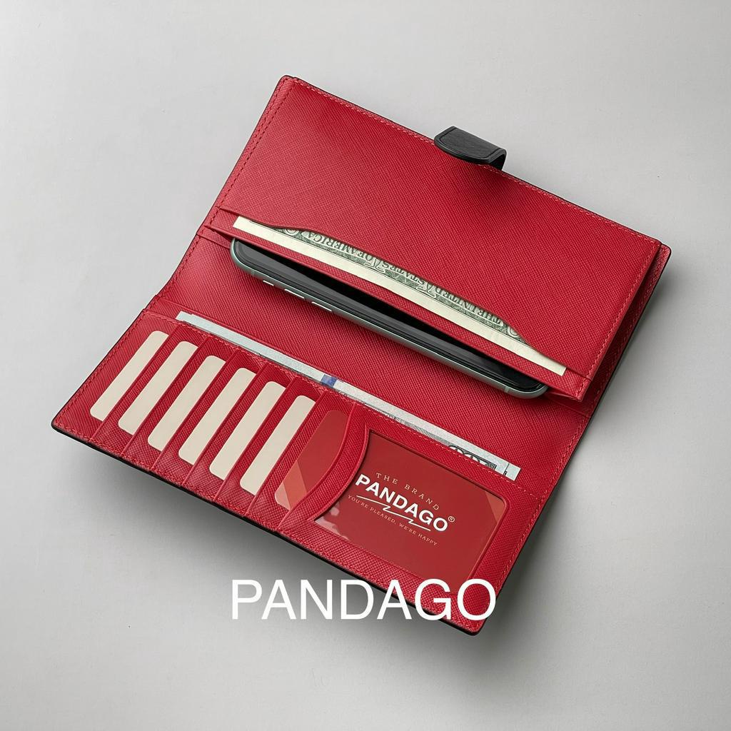 Ví Cầm Tay Nam Pandago Keva Thời Trang Da Thật Cao Cấp Nhiều Ngăn