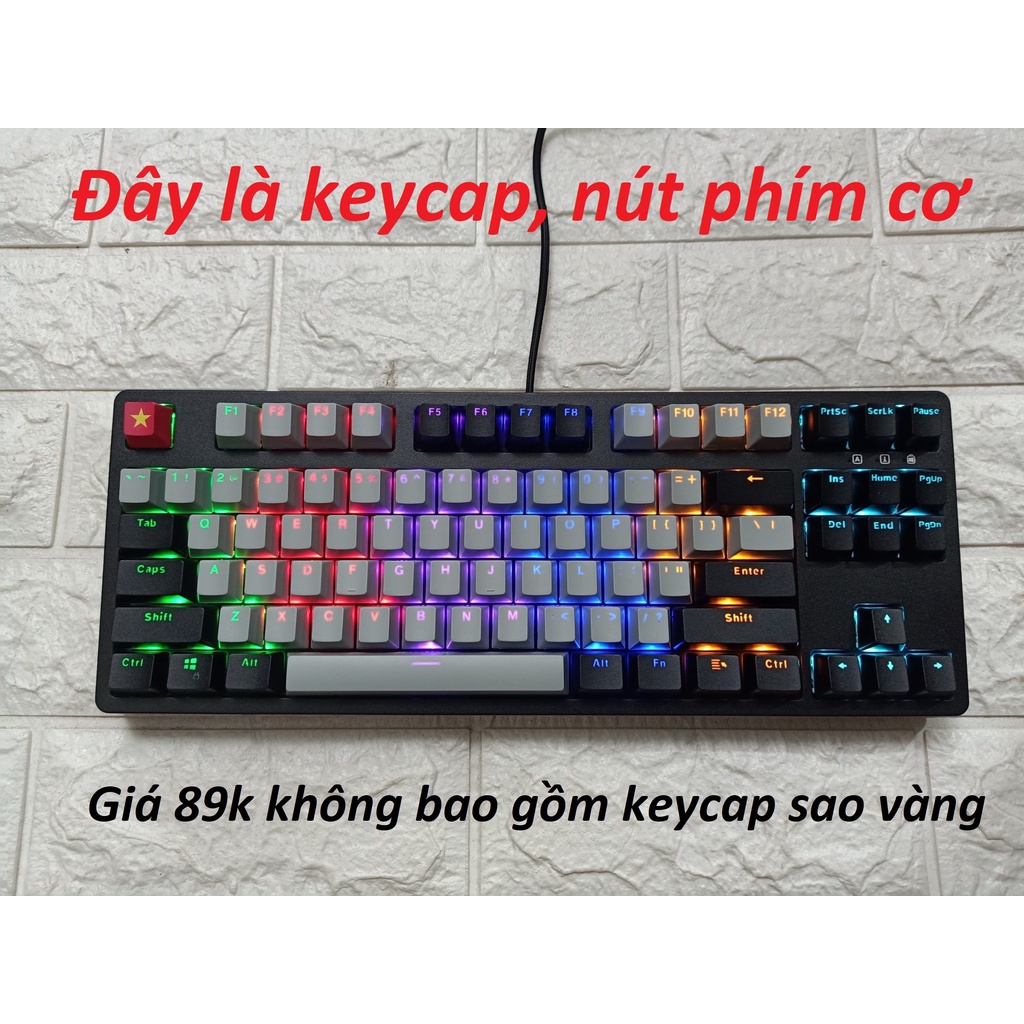 Nút, keycap thay cho bàn phím cơ Edra EK387, Edra EK387 RGB ...