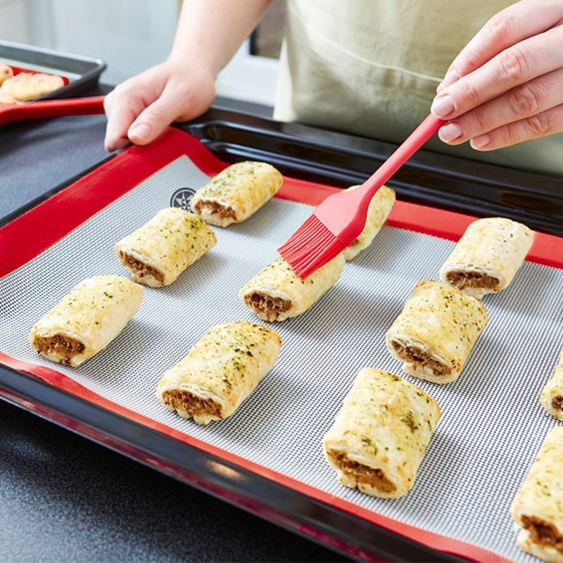 Bộ 5 dụng cụ làm bánh bằng silicon màu hồng đáng yêu