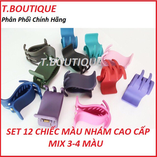 SỈ SET 12 Kẹp Càng Cua NHỰA NHÁM DẺO MIX 3-4 MÀU BẺ KHÔNG GÃY