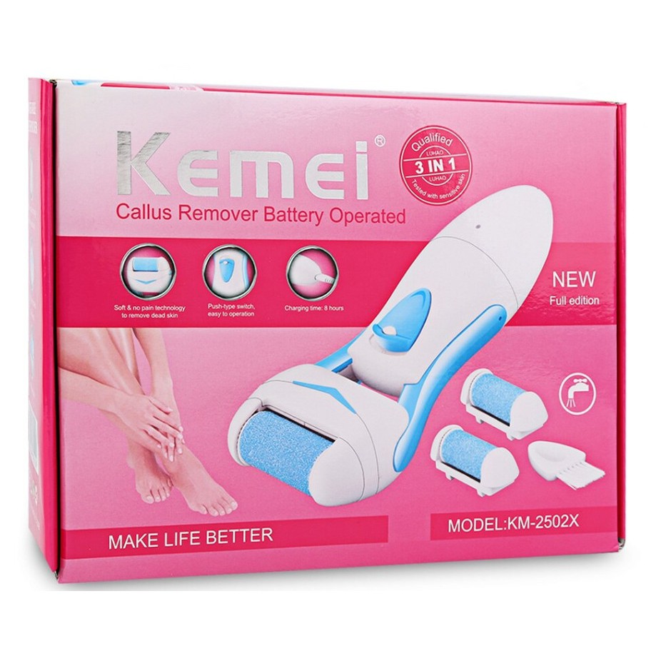 Máy chà gót chân kemei km-2502 dụng cụ nail mài tẩy tế bào chết cắm điện chuyên dụng