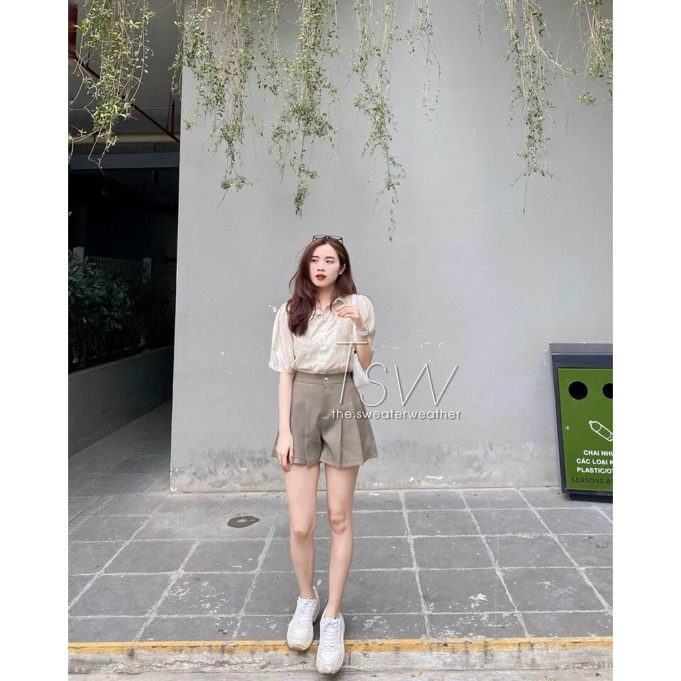 Quần short xếp ly MÃ 3308