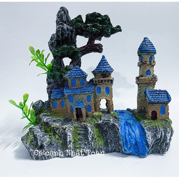 TIỂU CẢNH TRANG TRÍ HỒ CÁ NON BỘ 19X10X18CM