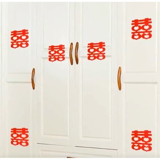 Decal chữ hỷ size 9x9cm