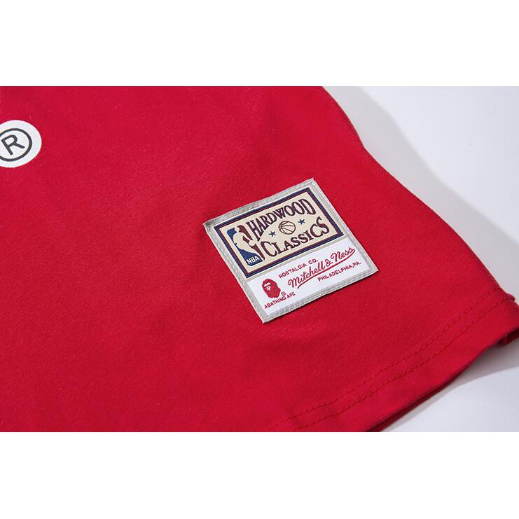 Áo Thun Cotton Tay Ngắn In Hoạ Tiết Bape