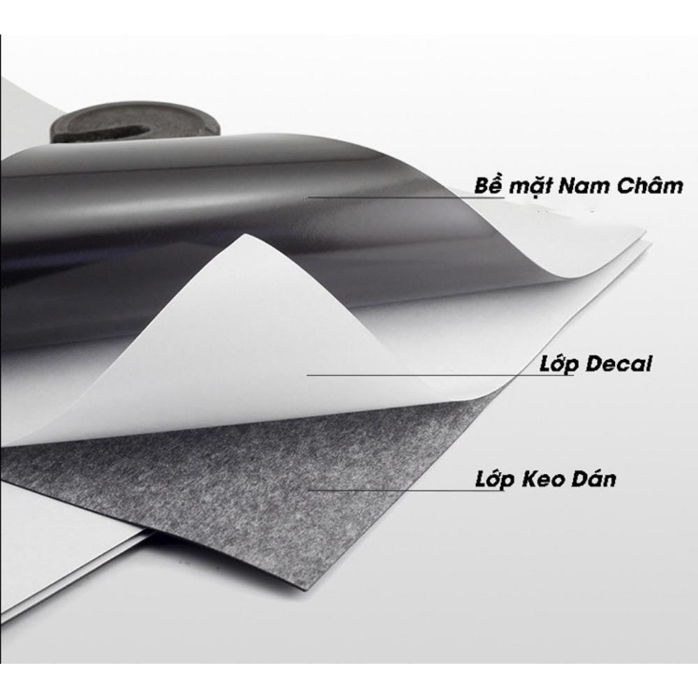 Nam Châm Lá A4 Có Decal Keo Dán