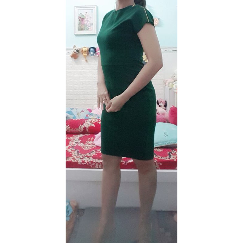 Thanh lý đầm body xanh size S