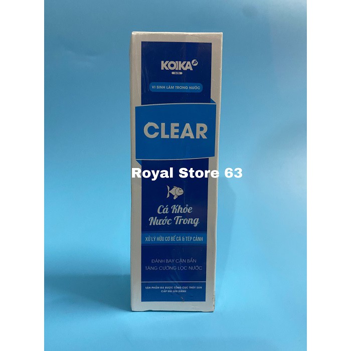 Men Vi Sinh Clear Koika cho bể cá 100ml