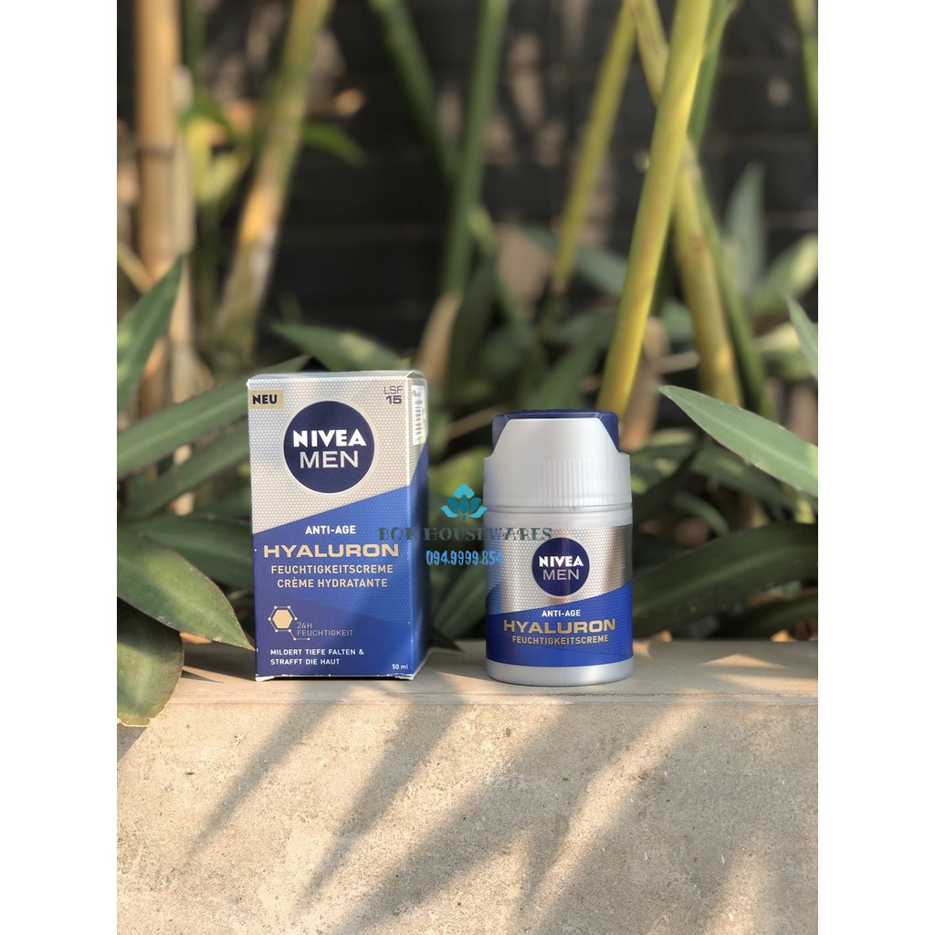 Kem dưỡng da Nivea Men Anti Age Hyaluron chống nhăn lão hoá da cho nam giới, 50ml - Hàng Đức