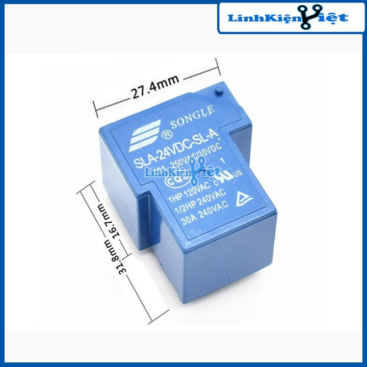 Relay Songle SLA 30A - 24V 4 Chân