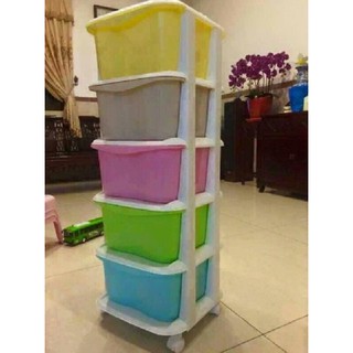 Tủ nhựa đựng đồ Kata 5 tầng đa sắc màu