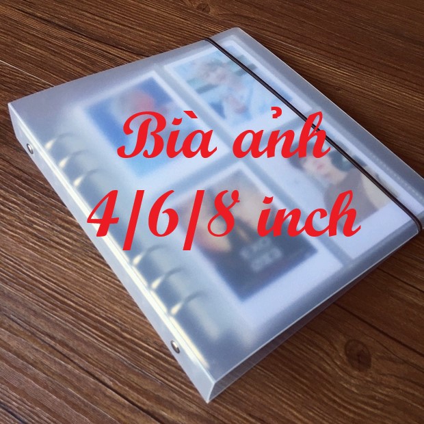 (A5 lớn) BÌA ẢNH 4/6/8 inch đựng CARD, POSTCARD