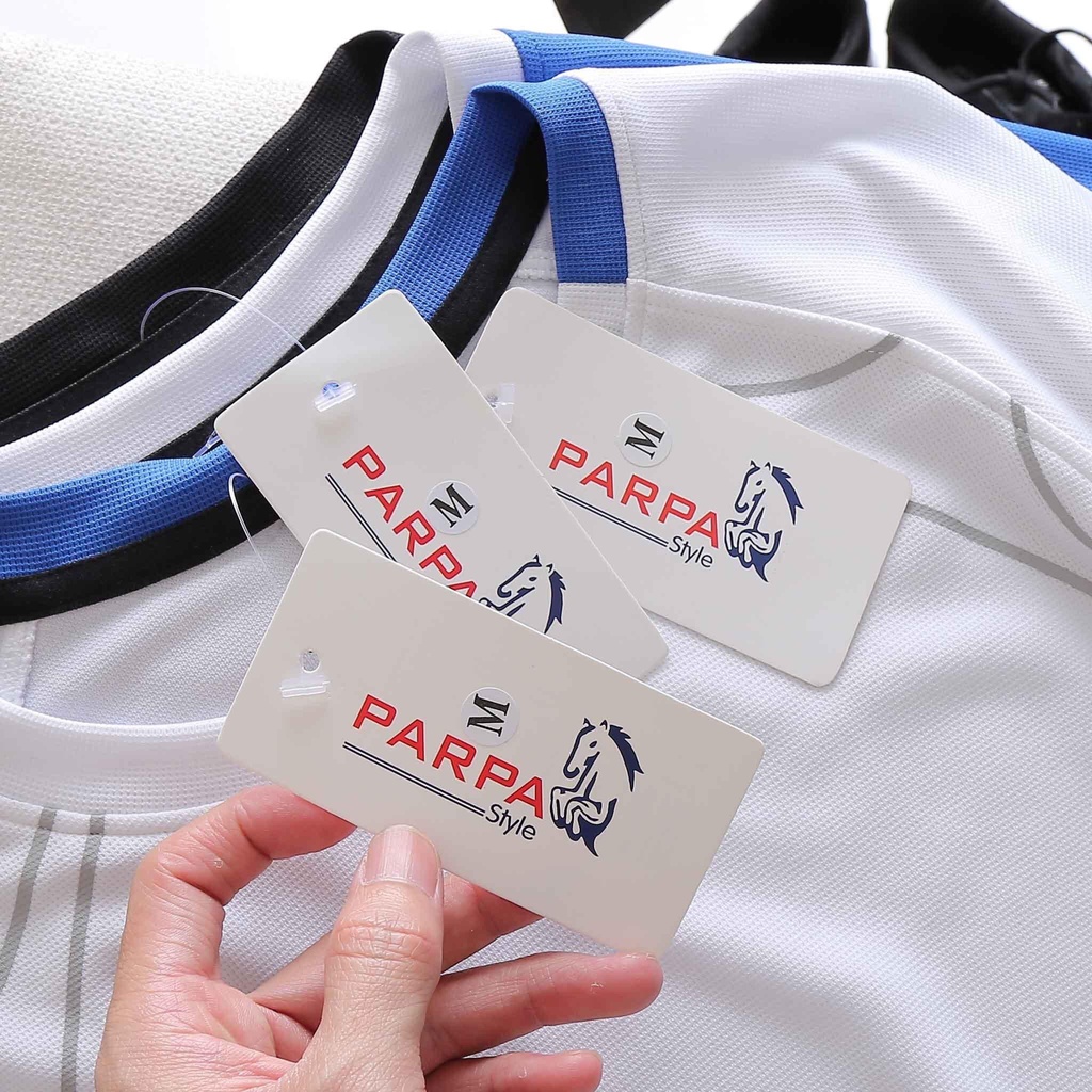 Áo phông nam cổ tròn PARPA - Chất liệu poly mè cao cấp, co giãn 4c - Form slim chuẩn dáng. THE BASIC STORE