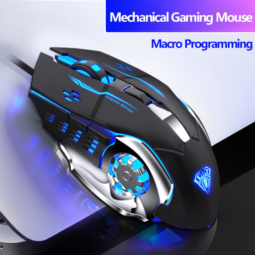 Chuột Quang Gaming 6 Nút Có Đèn Led Nhiều Màu