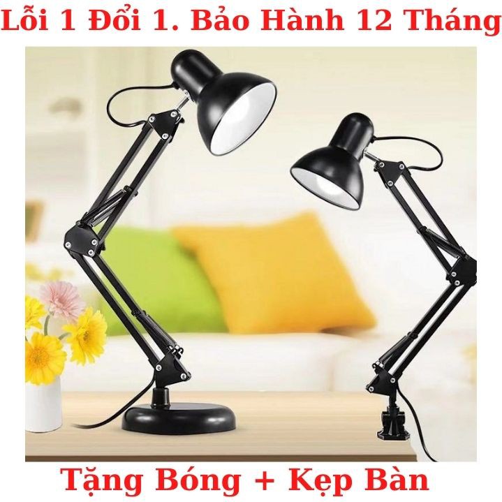 Đèn bàn pixar có đế tự đứng ,đèn học chống cận kèm kẹp bàn loại xịn 2 in1