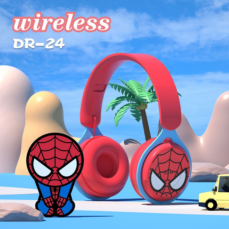 Tai Nghe Chụp Chup Tai Bluetooth Không Dây Chống ồn Blutooth Chơi Chơi Game Tai Nghe Pro Gameming Gaming Android Người Nhện Disney Mickey Mouse Marvel Spiderman Captain America Headphone Có Mic