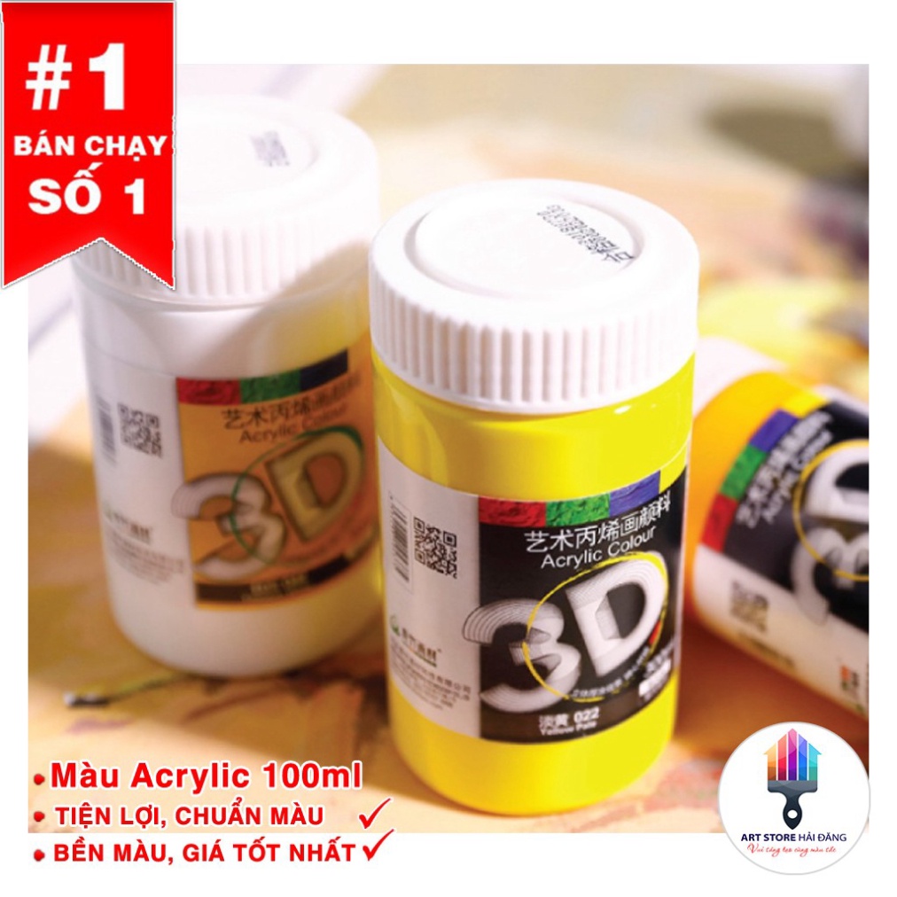 Màu vẽ 3D Acrylic 300ml Chính Hãng