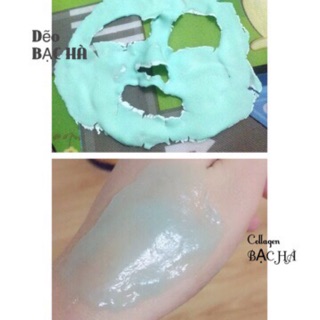 Bột collagen Bạc Hà dưỡng trắng da hàng handmade