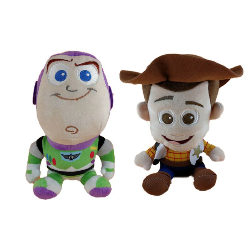 Disney Pixar Buzz Lightyear Sox Cat Animal Sheriff Bass 25cm Stuffed Plush Toys Buzz Lightyear Woody Tracy Doll Cute Mechanical Puppy Plush Toys