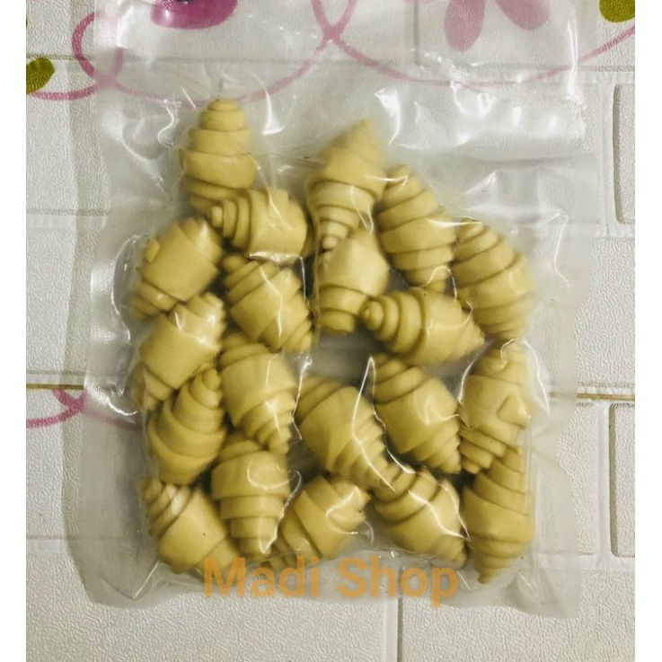 Bánh sừng trâu (Croissant lạt) đông lạnh - Size 35g x 20 cái - Ship Hoả Tốc