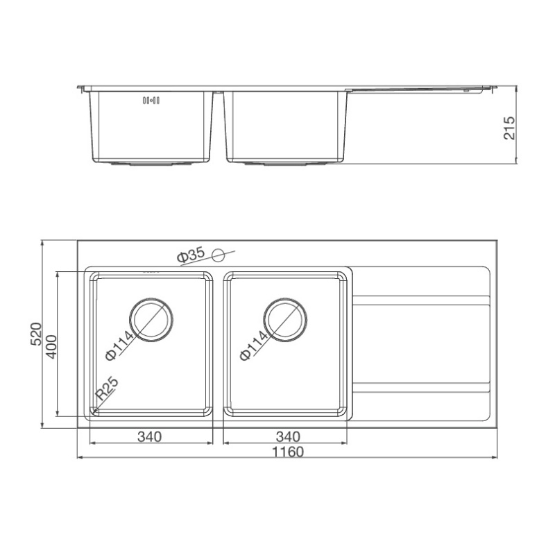 [FREESHIP HCM] Chậu Rửa Chén Malloca MS 7818 - Chất Liệu Inox 304