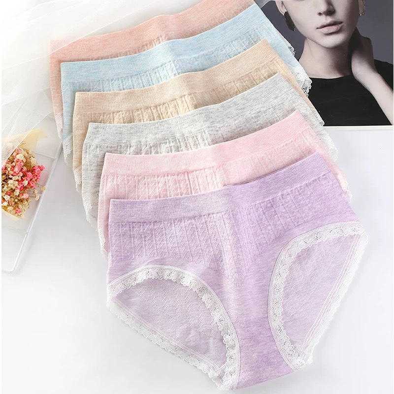 Hộp 5 Quần Lót Nữ Muối Tiêu Kháng Khuẩn Xuất Nhật