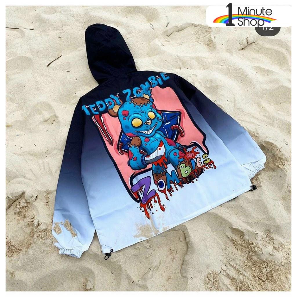 Áo Khoác Dù in hình Zombie jacket dành cho Nam Nữ có 2 màu Form Rộng Ulzzang THE ZED 1MINUTE | BigBuy360 - bigbuy360.vn