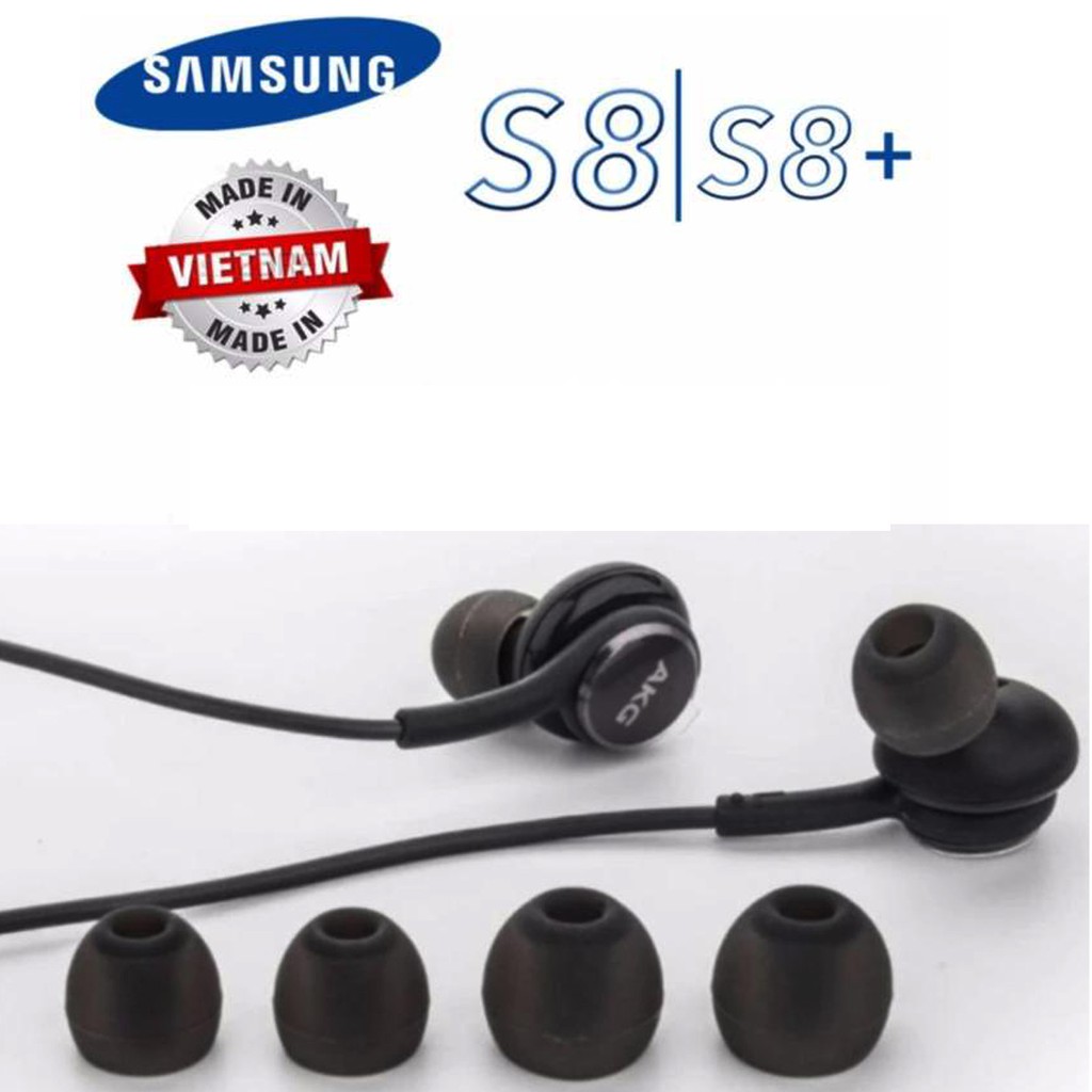 Bộ nút tai nghe Samsung Galaxy S8, S8 Plus, S9, S9 Plus AKG - Trọn Bộ 04 Nút