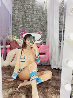 Bộ pịama lụa gấm