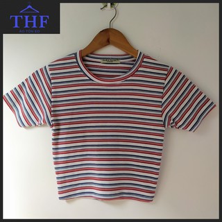 (GIAO NHANH 2 GIỜ) ÁO CROPTOP SỌC TÔN EO
