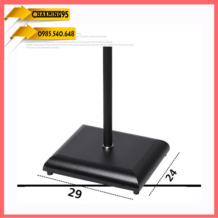 Chân loa E401 kim loại 29x24x mặt đỡ 22x12cm- 9211