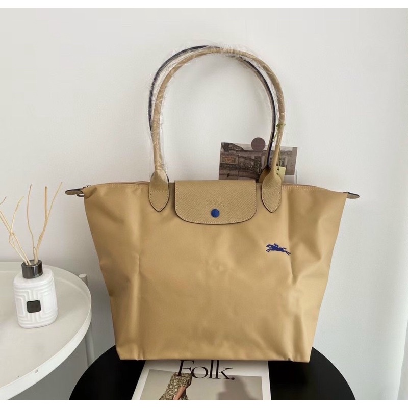 Túi xách nữ Longchamp dáng tote vải đi du lịch to rộng thoải mái