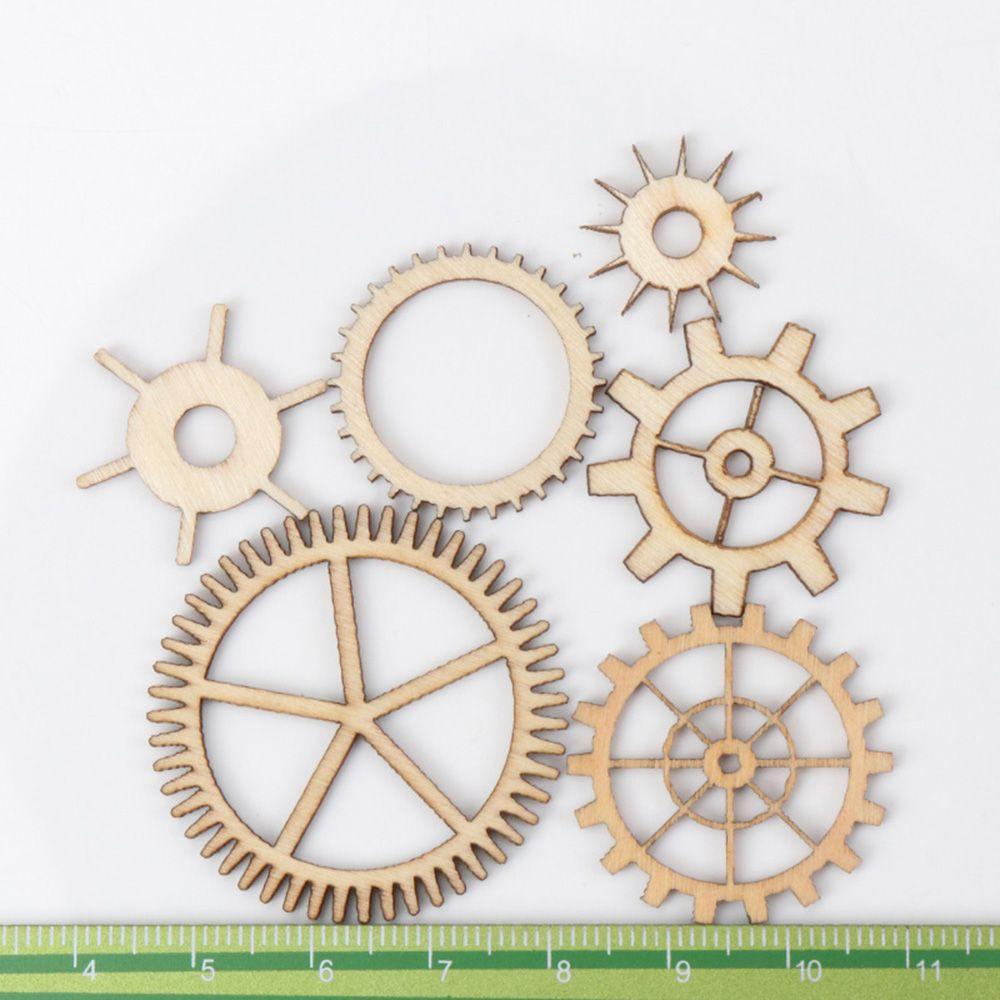 Bộ 36 Miếng Gỗ Hình Tròn Rỗng Handmade Dùng Để Tạo Hình Cho Các Sản Phẩm Thủ Công