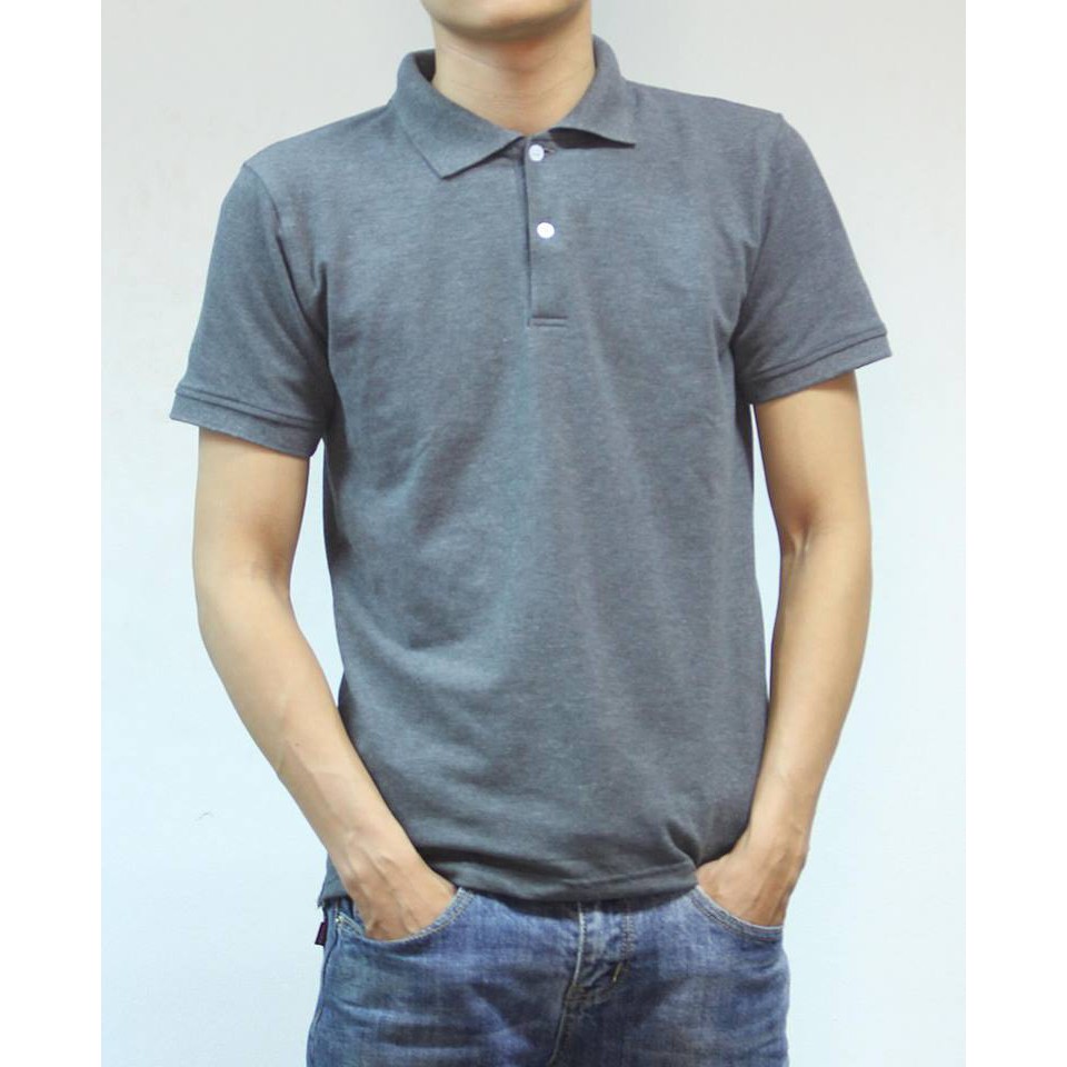 Áo phông cổ bẻ trắng nam | BigBuy360 - bigbuy360.vn