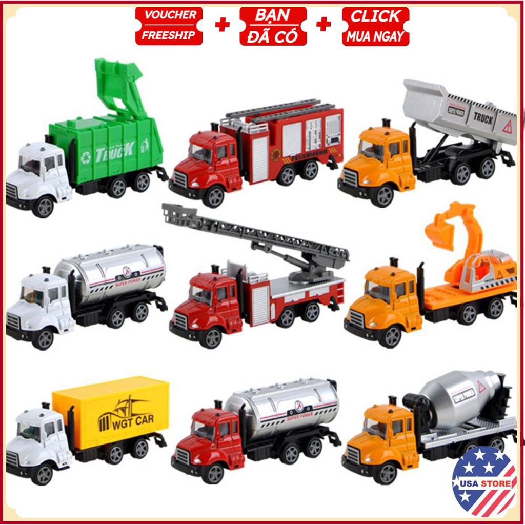 Ô Tô Công Trường Siêu Thực Kiểu 3 Mẫu 13Cm