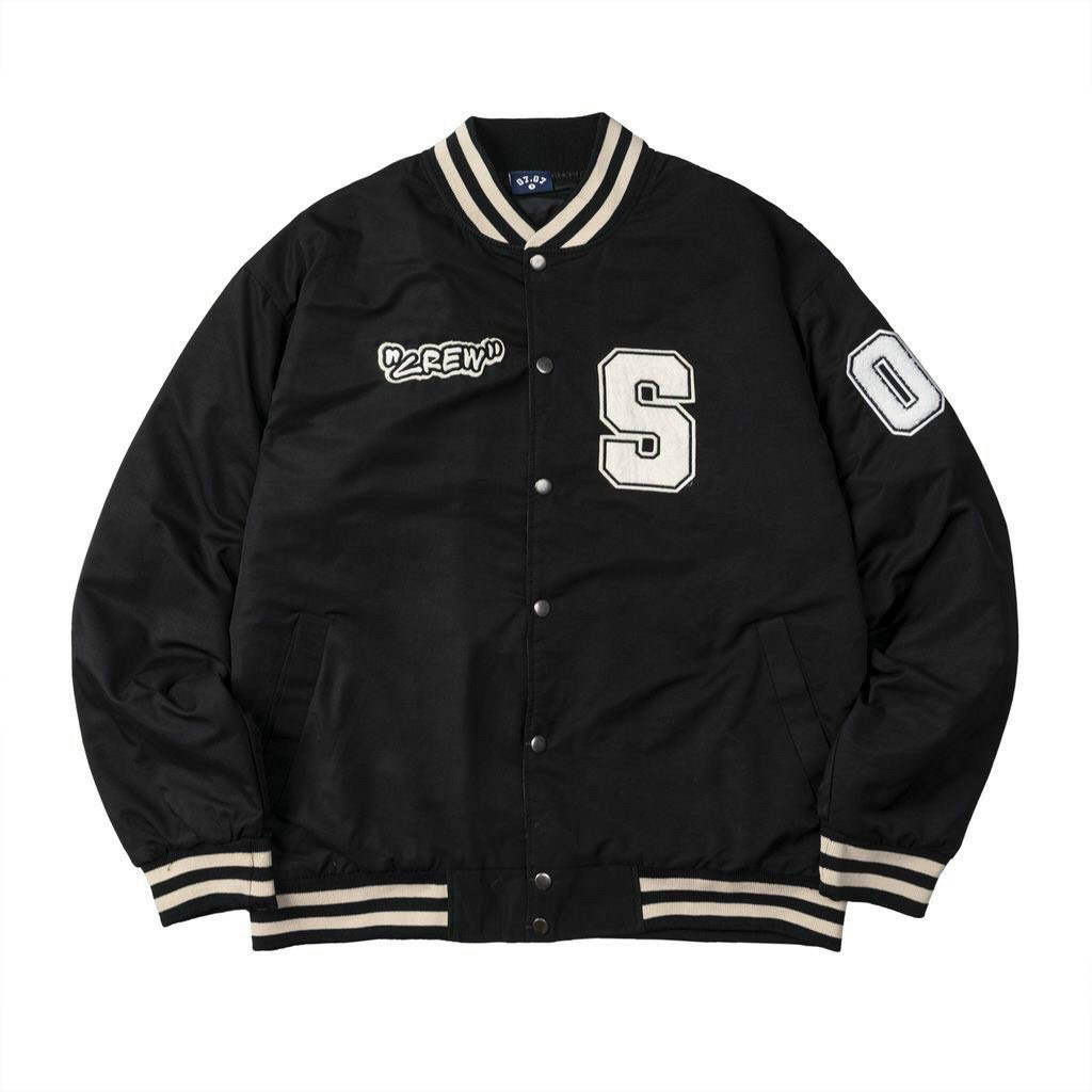 Áo Khoác Nam Bomber Unisex Nam Nữ Chất Da Lộn Hình Thêu Form Rộng Cao Cấp Hàn Quốc Street Style Mr.Smile 99 Shop
