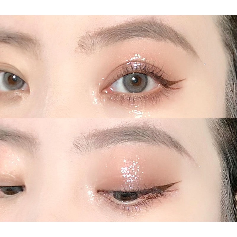 Dikalu Bảng Phấn Mắt Bốn Màu Lì Và Ánh Ngọc Trai Lấp Lánh Không Dễ Phai Dùng Trang Điểm Hàng Ngày