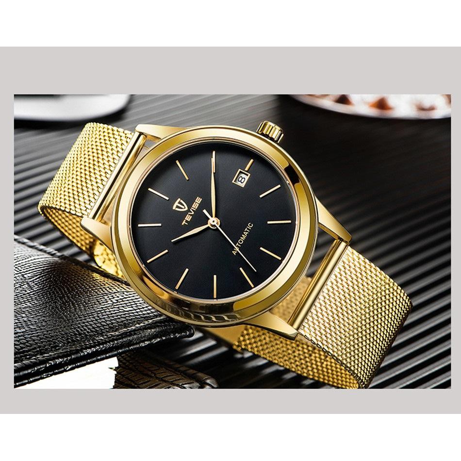 Đồng hồ nam Tevise 9017 máy cơ tự động dây lưới (Nhiều màu) - Phân phối chính hãng