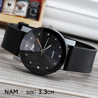 Đồng hồ đôi nam nữ jw quai silicon mặt tròn Thời gian của tuổi trẻ thời trang hàn quốc WH-1201-1 cặp