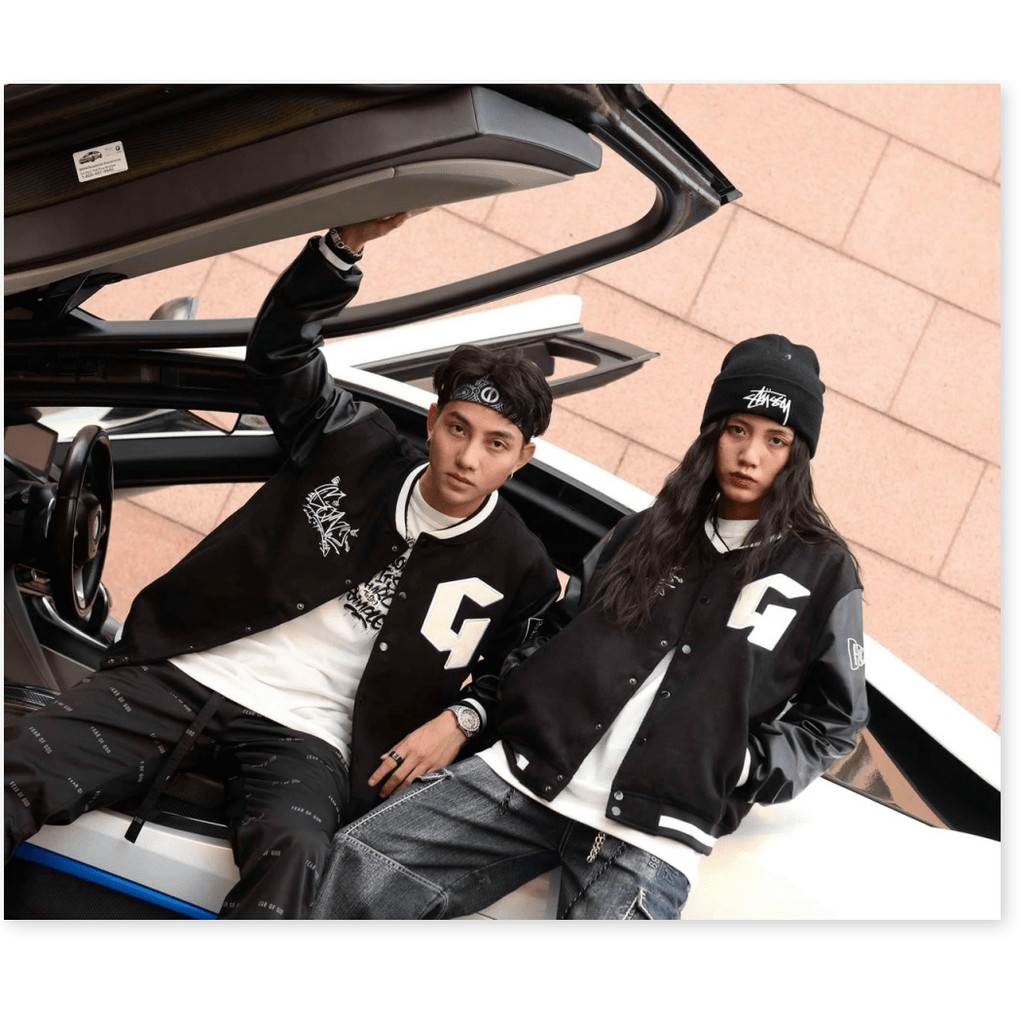 Áo khoác dù bomber nam nữ in chữ G form chuẩn mặc thoáng mát Thời Trang Super Fashion