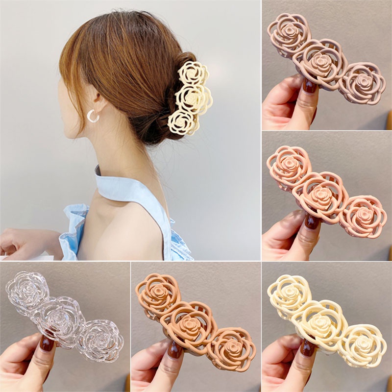 Kẹp Tóc Hình Hoa Trà Dễ Thương Phong Cách Hàn Quốc Cho Nữ