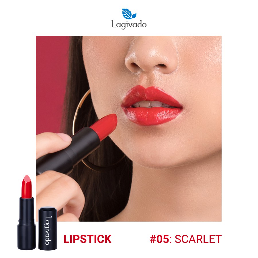 Son dưỡng môi có màu Hàn Quốc Lagivado lên màu chuẩn, bền màu, lâu trôi không gây khô, thâm môi Lip Satin dạng thỏi 3,5g | BigBuy360 - bigbuy360.vn