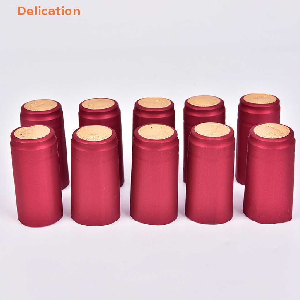 Set 10 Vỏ Bọc Chai Rượu Vang Bằng PVC Co Nhiệt