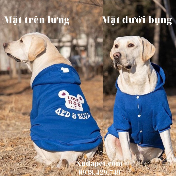 Áo Hoodie Cho Chó Lớn Red And Bull tạo sự thoải mái mát mẻ cho những chú boss yêu – Xudapet - SP000604