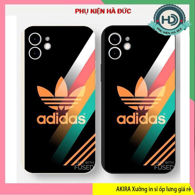 Ốp lưng adidas cho điện thoại iphone 14/14pro/14plus/14promax viền vuông mã SKU 010 Akira case