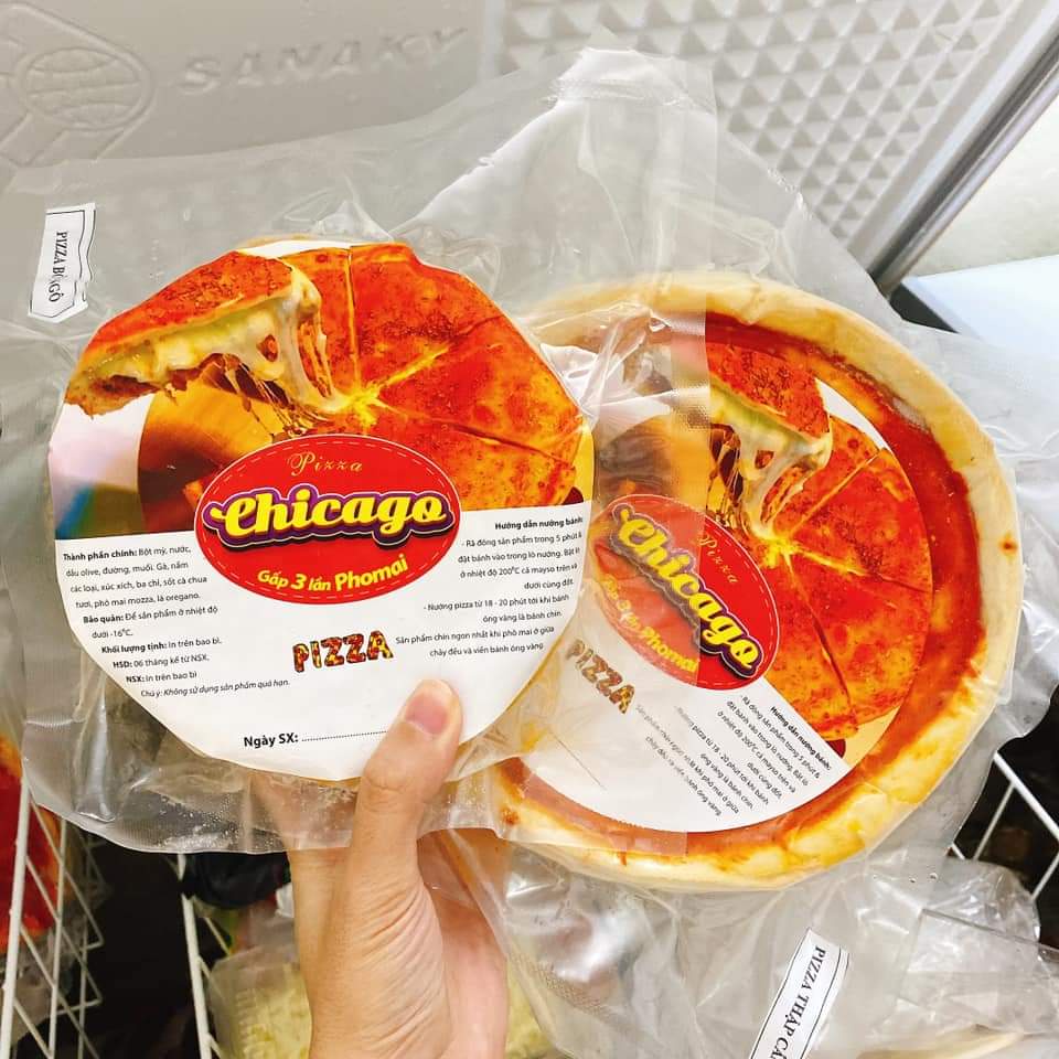 Pizza chicago nhân nhồi vị gà size 16