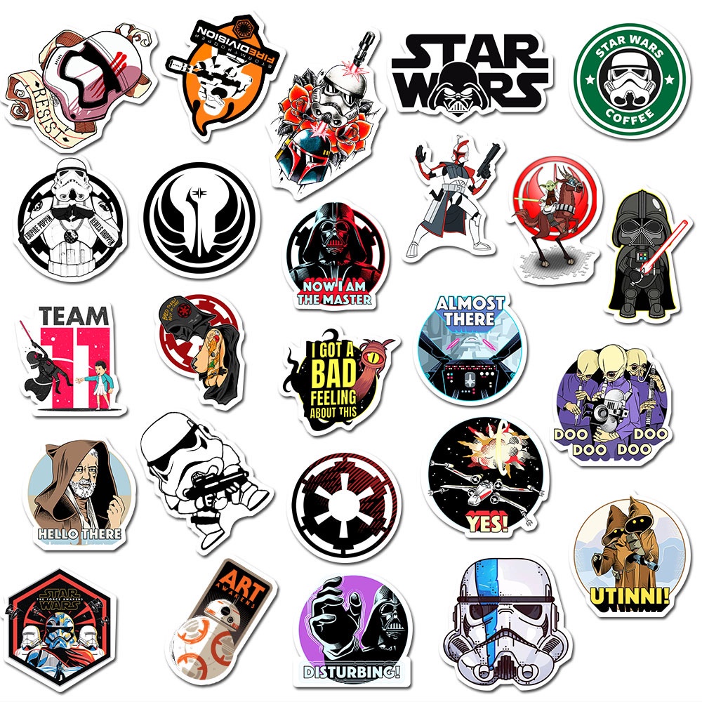 ❉ Star Wars Series 02 Stickers ❉ 50Pcs/Set Movie Cartoon DIY Fashion Mixed Doodle Decals Stickers